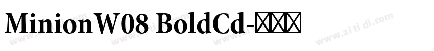MinionW08 BoldCd字体转换